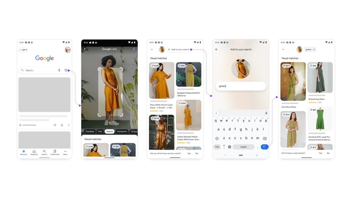 Multisearch let you search with an image and text at once