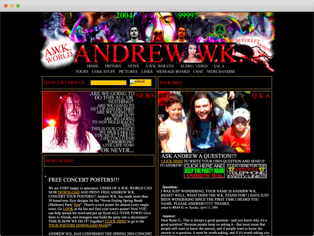 Andrew W.K. — A.W.K. World