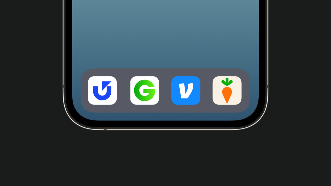 The new logo in the app tray